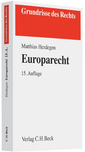 Beispielbild fr Europarecht zum Verkauf von medimops