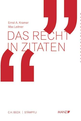 9783406648946: Kramer, E: Recht in Zitaten