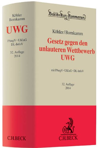 Beispielbild fr Gesetz gegen den unlauteren Wettbewerb: Preisangabenverordnung, Unterlassungsklagengesetz, Dienstleistungs-Informationspflichten-Verordnung zum Verkauf von medimops