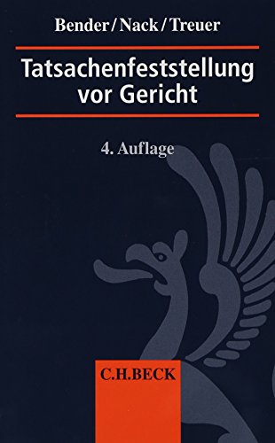 Beispielbild fr Tatsachenfeststellung vor Gericht: Glaubhaftigkeits- und Beweislehre, Vernehmungslehre zum Verkauf von medimops