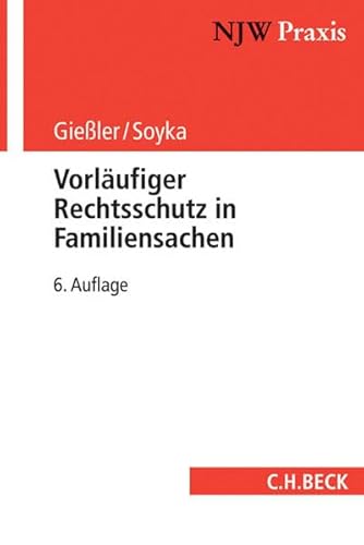 9783406660375: Vorlufiger Rechtsschutz in Familiensachen