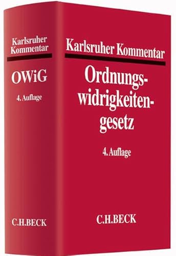 9783406660443: Karlsruher Kommentar zum Gesetz ber Ordnungswidrigkeiten: Rechtsstand: Juni 2014