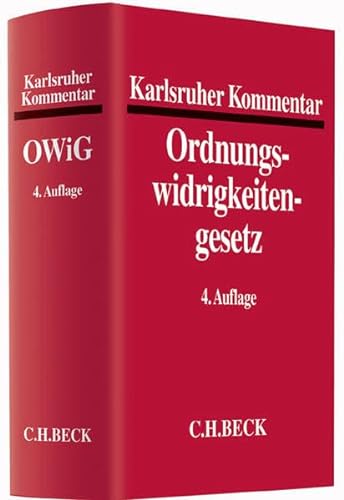 9783406660443: Karlsruher Kommentar zum Gesetz ber Ordnungswidrigkeiten: Rechtsstand: Juni 2014