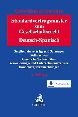 Beispielbild für Standardvertragsmuster zum Gesellschaftsrecht: Deutsch-Spanisch zum Verkauf von Revaluation Books