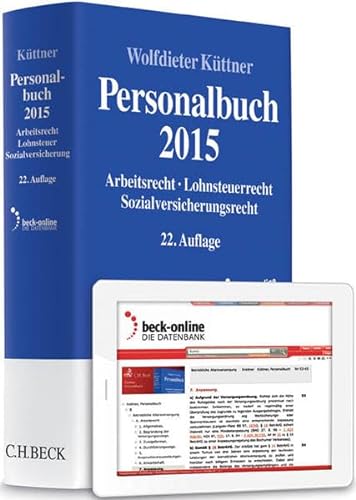 Stock image for Personalbuch 2015: Arbeitsrecht, Lohnsteuerrecht, Sozialversicherungsrecht for sale by medimops