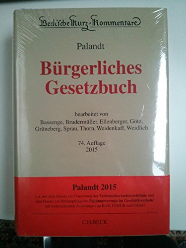 Stock image for Bürgerliches Gesetzbuch: mit Nebengesetzen insbesondere mit Einführungsgesetz (Auszug) einschlie lich Rom I-, Rom II- und Rom III-Verordnungen sowie . Gewaltschutzgesetz for sale by WorldofBooks