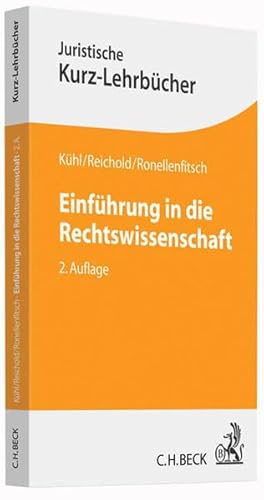 Stock image for Einfhrung in die Rechtswissenschaft: Ein Studienbuch for sale by medimops