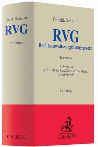 Stock image for Rechtsanwaltsvergtungsgesetz (Grauer Kommentar) for sale by medimops