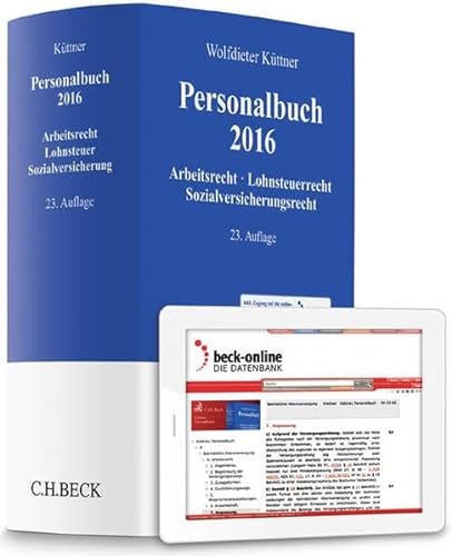 Stock image for Personalbuch 2016: Arbeitsrecht, Lohnsteuerrecht, Sozialversicherungsrecht - Rechtsstand: 1. Januar 2016 for sale by medimops