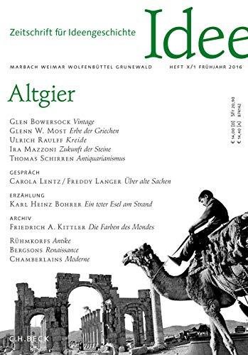 9783406687280: Zeitschrift fr Ideengeschichte Heft X/1 Frhjahr 2016: Altgier