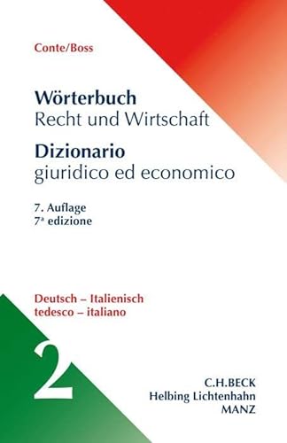 Imagen de archivo de Wrterbuch Recht & Wirtschaft Teil II: Deutsch-Italienisch -Language: german a la venta por GreatBookPrices