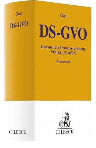 Beispielbild fr DS-GVO: Datenschutz-Grundverordnung VO (EU) 2016/679 (Gelbe Erluterungsbcher) zum Verkauf von medimops