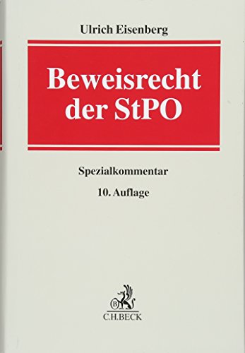 9783406702631: Beweisrecht der StPO: Spezialkommentar