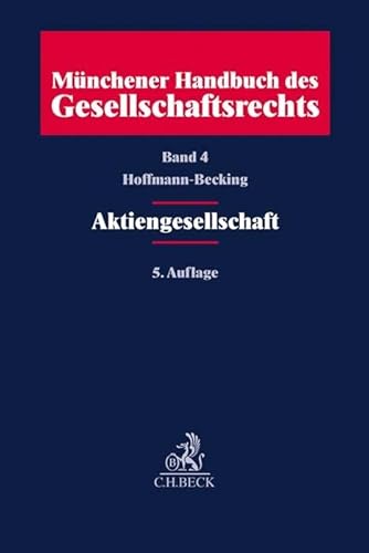 Stock image for M�nchener Handbuch des Gesellschaftsrechts Bd 4: Aktiengesellschaft for sale by Chiron Media