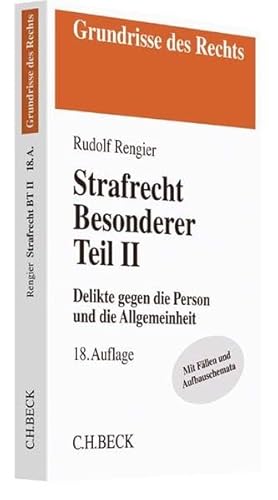 Beispielbild fr Strafrecht Besonderer Teil II: Delikte gegen die Person und die Allgemeinheit zum Verkauf von medimops