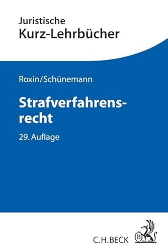 Imagen de archivo de Strafverfahrensrecht: Ein Studienbuch (Kurzlehrbcher fr das Juristische Studium) a la venta por medimops