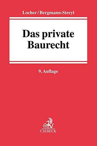 Stock image for Das private Baurecht for sale by Blackwell's