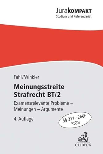 Stock image for Meinungsstreite Strafrecht BT/2: Examensrelevante Probleme, Meinungen, Argumente,  211-266b StGB for sale by medimops