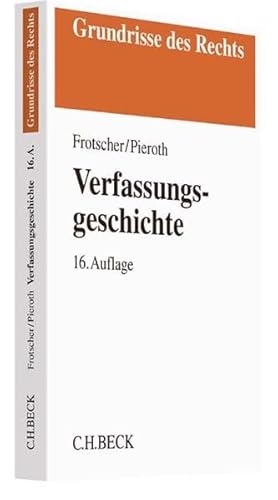 9783406712777: Frotscher, W: Verfassungsgeschichte