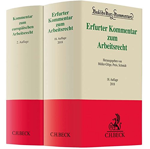 9783406713965: Erfurter Kommentar zum Arbeitsrecht (19. A.) und Kommentar zum europischen Arbeitsrecht (2. A.). 2 Bnde