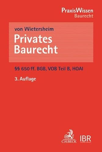 Stock image for Privates Baurecht for sale by medimops