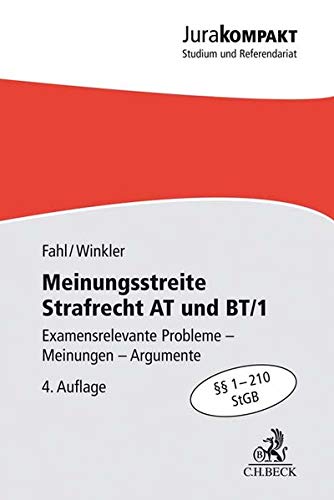 Stock image for Meinungsstreite Strafrecht AT und BT/1: Examensrelevante Probleme, Meinungen, Argumente,  1-210 StGB for sale by medimops