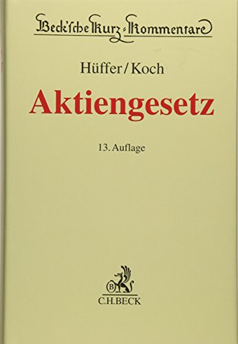 Imagen de archivo de Aktiengesetz a la venta por GF Books, Inc.