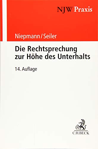Stock image for Die Rechtsprechung zur Hhe des Unterhalts for sale by medimops