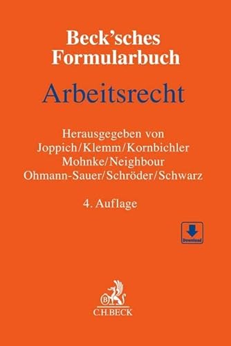 Stock image for Beck'sches Formularbuch Arbeitsrecht for sale by GreatBookPricesUK