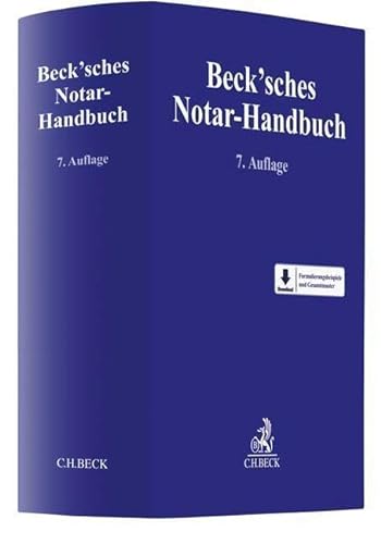 9783406733895: Beck'sches Notar-Handbuch