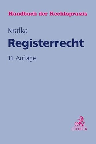 Beispielbild fr Registerrecht (Handbuch der Rechtspraxis: HRP, Band 7) zum Verkauf von medimops