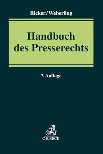 Imagen de archivo de Handbuch des Presserechts a la venta por Revaluation Books