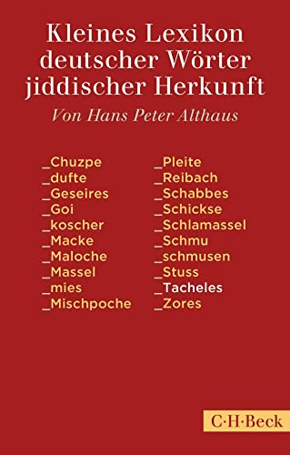 Stock image for Kleines Lexikon deutscher Wrter jiddischer Herkunft -Language: german for sale by GreatBookPrices