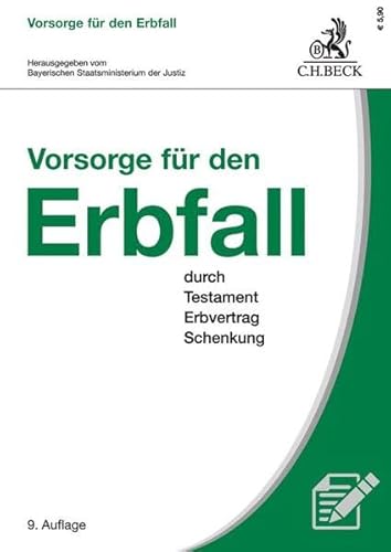 Stock image for Vorsorge fr den Erbfall : durch Testament, Erbvertrag und Schenkung for sale by Buchpark