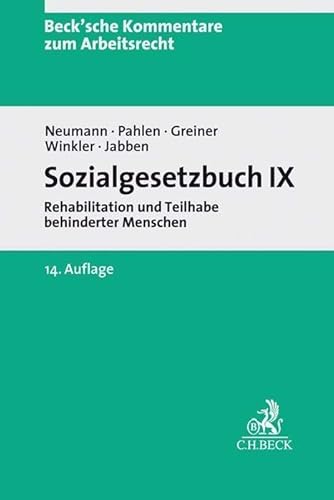 Imagen de archivo de Sozialgesetzbuch IX: Rehabilitation und Teilhabe behinderter Menschen a la venta por medimops