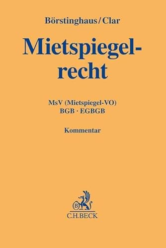 9783406747106: Mietspiegelrecht: MsV (Mietspiegel-VO), BGB, EGBGB