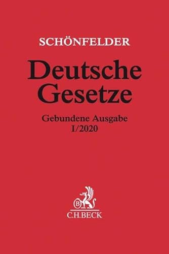 Beispielbild fr Deutsche Gesetze Gebundene Ausgabe I/2020: Rechtsstand: 16. Januar 2020 zum Verkauf von medimops