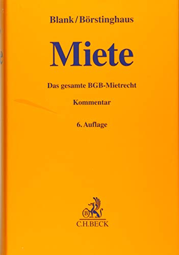 Miete - Blank, Hubert, Börstinghaus, Ulf P.