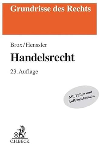 Stock image for Handelsrecht: mit Grundzgen des Wertpapierrechts: mit Grundzgen des Wertpapierrechts for sale by medimops