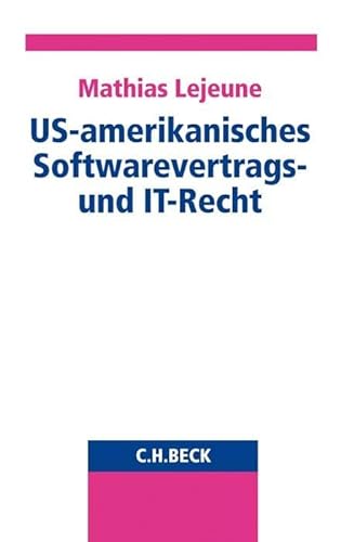 Beispielbild fr US-amerikanisches Software-Vertrags-Recht -Language: german zum Verkauf von GreatBookPrices