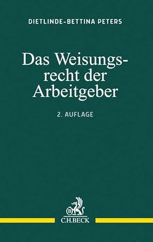 Beispielbild fr Das Weisungsrecht der Arbeitgeber zum Verkauf von Blackwell's