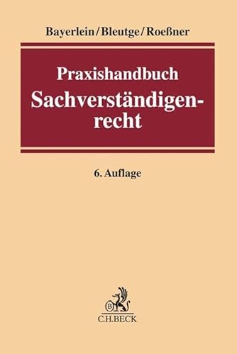 Imagen de archivo de Praxishandbuch Sachverstndigenrecht a la venta por GreatBookPrices