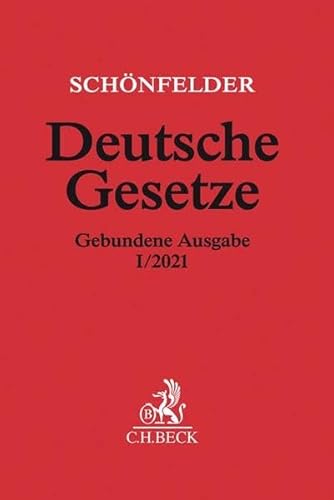 Beispielbild fr Deutsche Gesetze Gebundene Ausgabe I/2021: Rechtsstand: voraussichtlich Januar 2021: Rechtsstand: Januar 2021 zum Verkauf von medimops