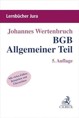 Beispielbild fr BGB Allgemeiner Teil (Lernbcher Jura) zum Verkauf von medimops