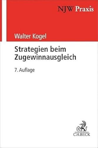 Stock image for Strategien beim Zugewinnausgleich for sale by Blackwell's