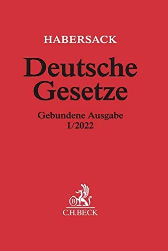 Beispielbild fr Deutsche Gesetze Gebundene Ausgabe I/2022 (Beck'sche Textausgaben) zum Verkauf von medimops