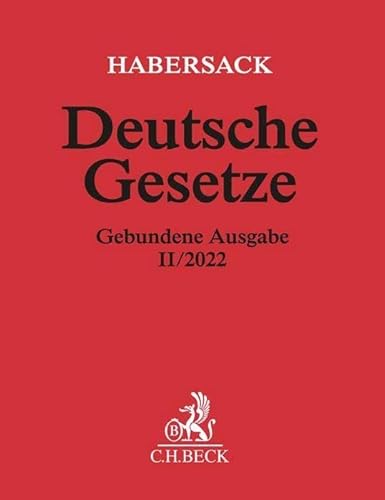 Stock image for Deutsche Gesetze Gebundene Ausgabe II/2022 (Beck'sche Textausgaben) for sale by medimops