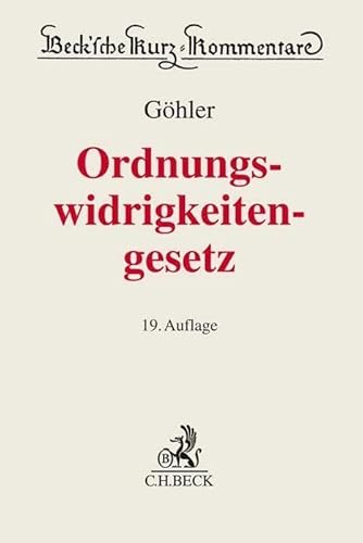 Stock image for Gesetz ber Ordnungswidrigkeiten for sale by Revaluation Books