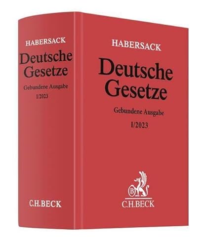 Beispielbild fr Deutsche Gesetze Gebundene Ausgabe I/2023: Rechtsstand: voraussichtlich Januar 2023 (Beck'sche Textausgaben) zum Verkauf von medimops