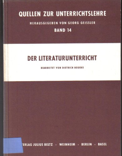 Der Literaturunterricht